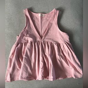 Pink Peplum Tank